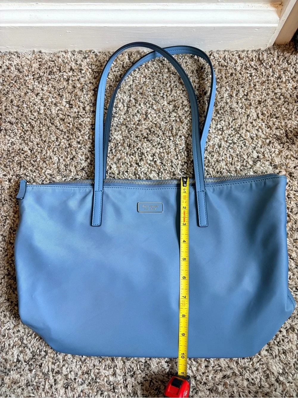 Kate Spade Outlet Hayden Top Zip Tote — Powder Blue Nylon